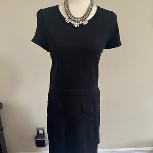 Ann Talyloe Black Knit Dress